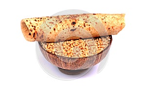 Indian food'wheat chapati' photo