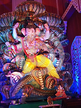 Indian ganesha festivals colourful god ganesha