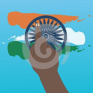 Indian general election 2024 vector illustration.