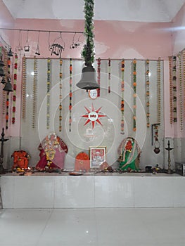 Indian God sanit tukaram maharaj and gaondevi temple in panvel vakadi   location.. photo