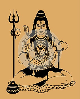 Indian god Shiva