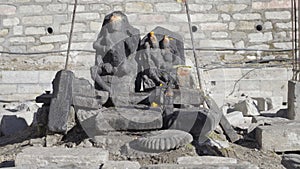 Indian God statue at Kedarnath Temple