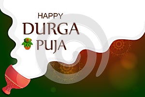 Indian Goddess Durga for Happy Dussehra or Shubh Navratri festival of India