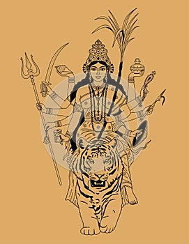 Indian Goddess Durga