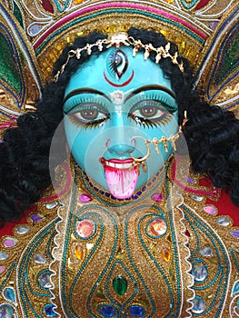 goddess kali in kalighat Kolkata photo