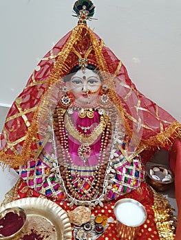Indian Godess during Navaratri season. photo