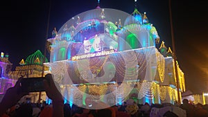 Indian gurudura with beautiful lighing on light festival