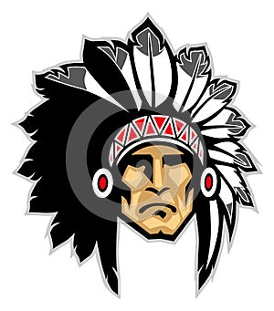 Indian head mascot