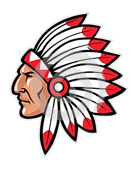 Indian head mascot photo