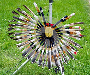 Indian headdress from feathers