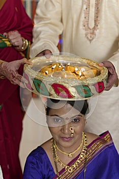 Indian Hindu symbolic ritual in wedding.