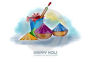 Indian holi traditional festival of colors card background