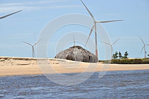 Indian hollow powered by wind energy photo