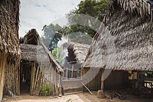 Indian hut for ayahuasca ceremonies