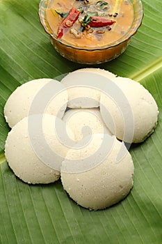 Indian idli sambar