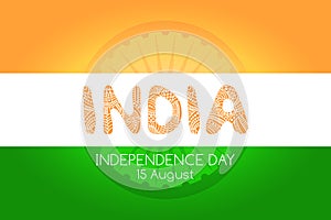 Indian independence day background concept