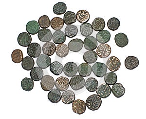 Indian Islamic Dynasty Copper Coin Hoard