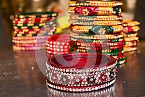 Indian jewellery stone jadau lac bangles