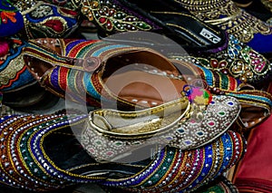 Indian Kashmiri handmade Jutti from Katra market Jammu