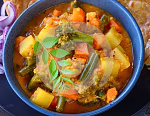 Indian Kerala meal-sambar kerala stew