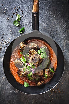 Indian kofta Meatball with Curry sauce