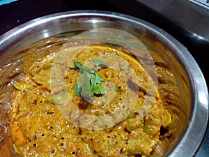 Indian  Lablab purpureus curry dish  or indian bean or sem recipe
