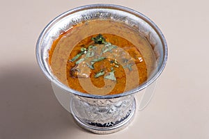 Indian lamb curry, spicy ethnic food