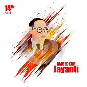 Indian leader Dr Bhimrao Ambedkar Jayanti background