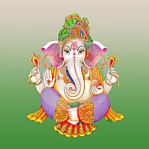 Hindu Lord Ganesha texture wallpaper background