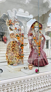 Indian Lord Shankar ji with his wife Mata Parvati