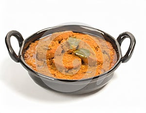Indian lunch food Besan Gatta Curry