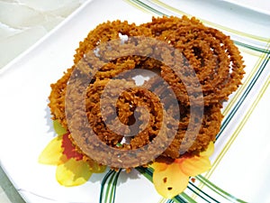 Indian Maharashtrian dish beautiful chakli