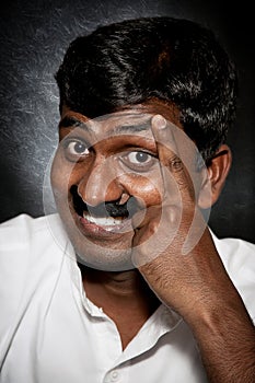 Indian man with moustache