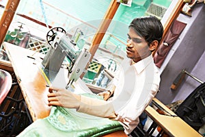 Indian man tailor portrait