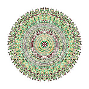 Indian Mandala Vector Artwork  Illustration. Abstract  Floral Digital Design