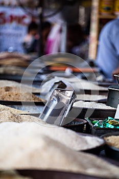 Indian Marketstall selling ingredients