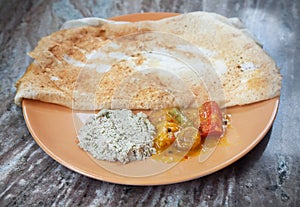 Indian masala dosa
