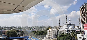 Indian masjid with cloud`s above