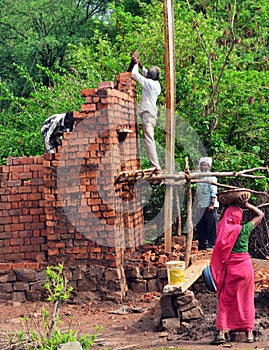 Indian mason laborers