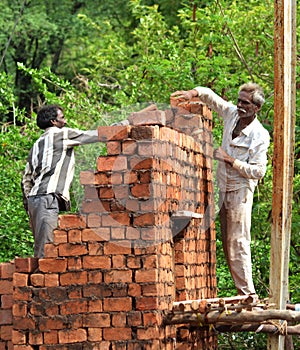 Indian mason laborers