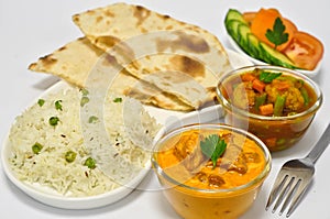 Indian Meal with Butter Chicken