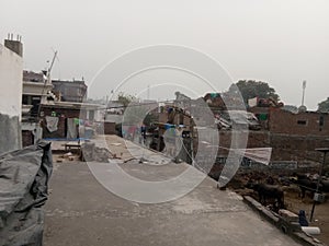 Indian middle class people houses images in shahjahanpur uttarpradesh