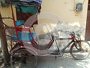 Indian modern riksha old three wheeler