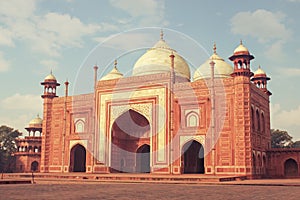 Indian Mosque near with Tajmahal world landmark