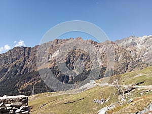 Indian mountain rohatang pass in himachal