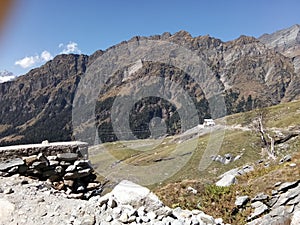 Indian mountain rohatang pass in himachal