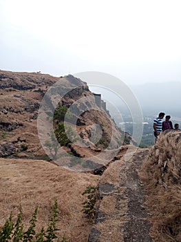 Indian mountain view at winter season