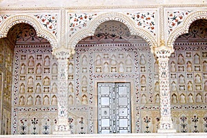 Indian Mughal emperor ornate seating area