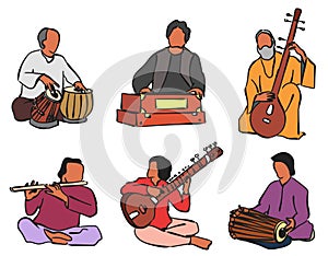 Indian musician set