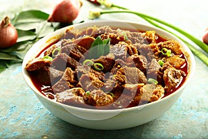 Indian mutton roast curry from Kerala cuisine